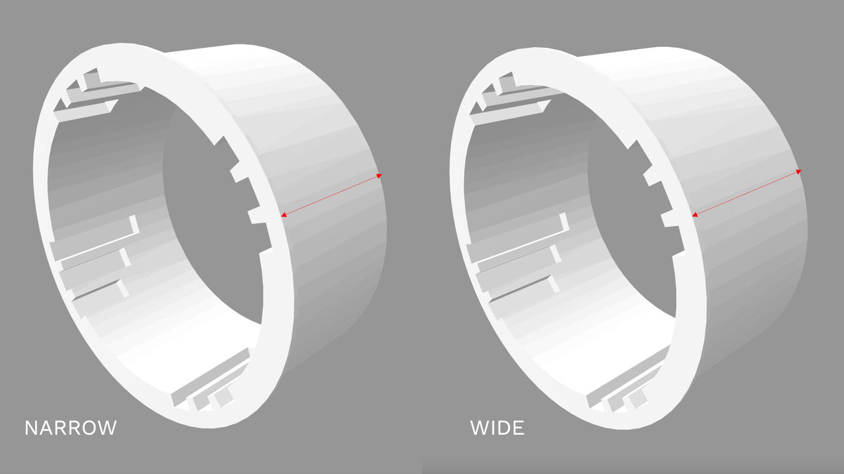 RWD Adjustable Offset Rims, 1:24 Scale 'Area-51' (set of 4)