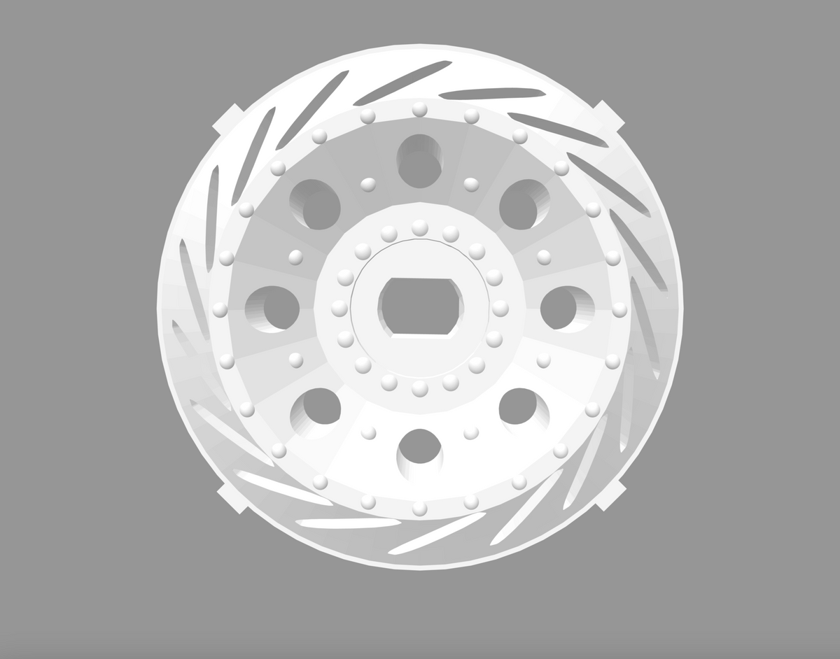 RWD Adjustable Offset Rims, 1:24 Scale 'Area-51' (set of 4)