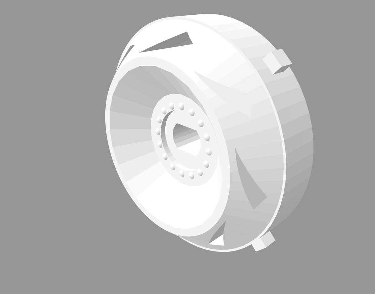 RWD Adjustable Offset Rims, 1:24 Scale 'Gammas' (set of 4)