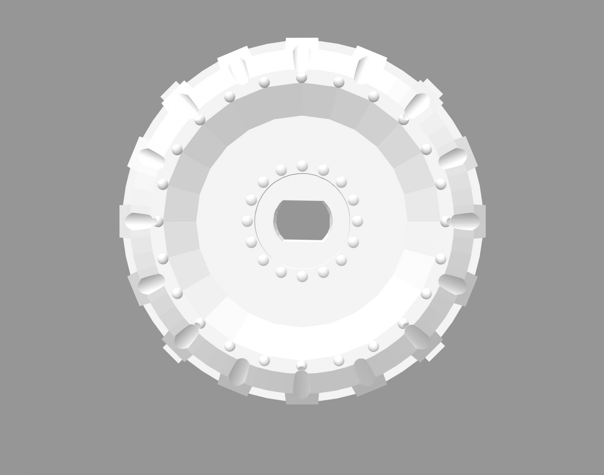 RWD Adjustable Offset Rims, 1:24 Scale 'Starship' (set of 4)