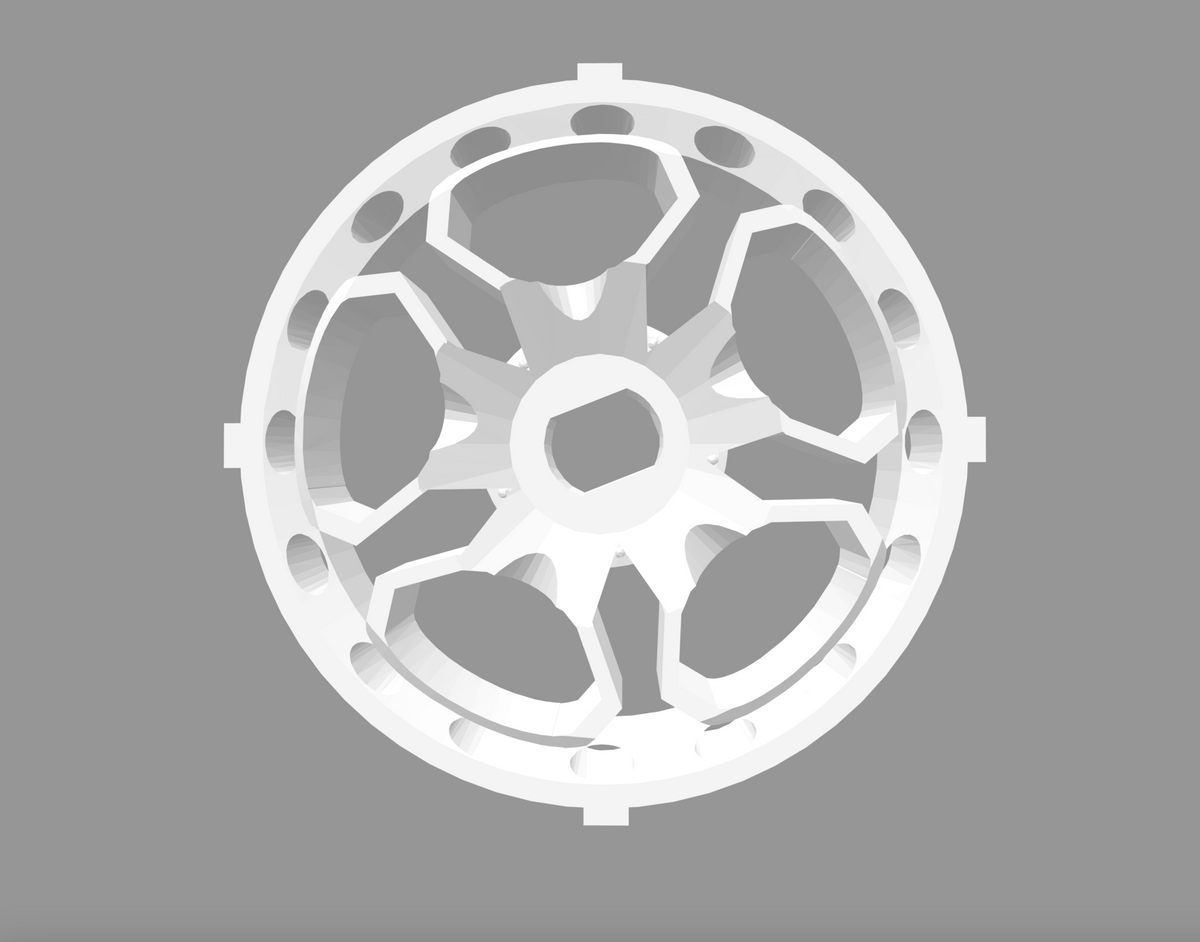 RWD Adjustable Offset Rims, 1:24 Scale 'Galacticas' (set of 4)