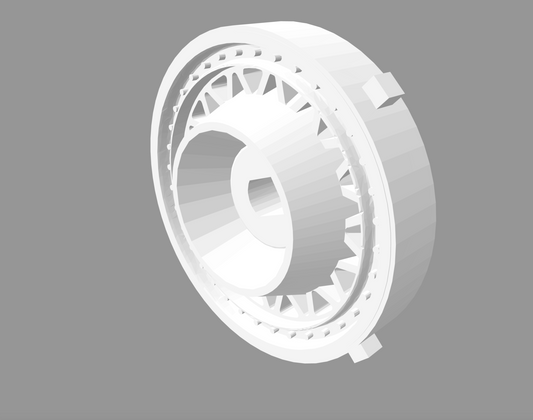 RWD Adjustable Offset Rims, 1:24 Scale 'Project Blue Beams' (set of 4)